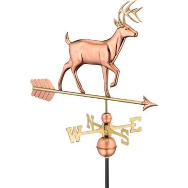 Good Directions Good Directions White Tail Buck Weathervane, Polished Copper 968P